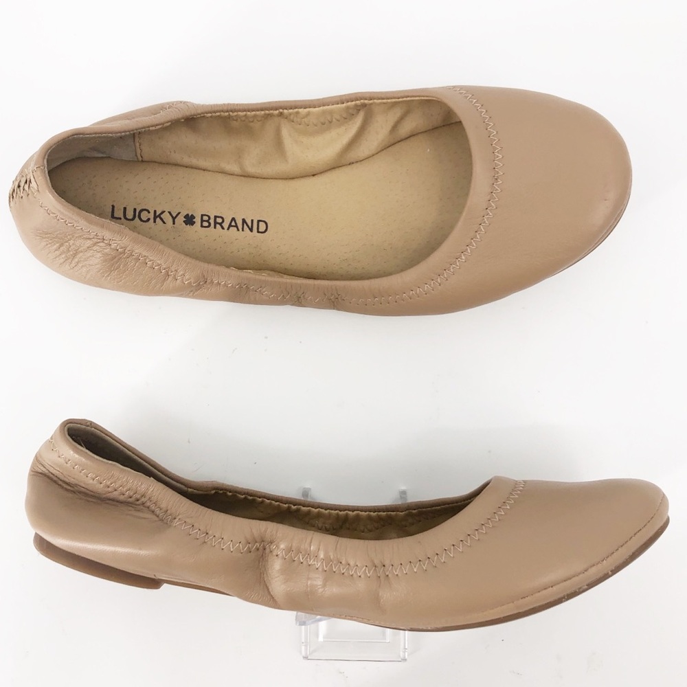 Lucky Brand Tan Ballet Flats Leather Women’s 6.5